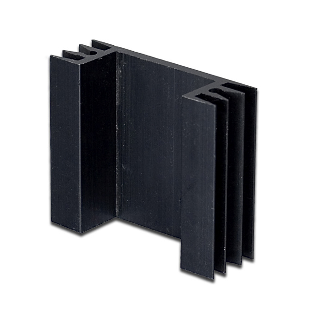 SS215 1.6" x1.5" x0.6" Aluminum Black Heat Sink